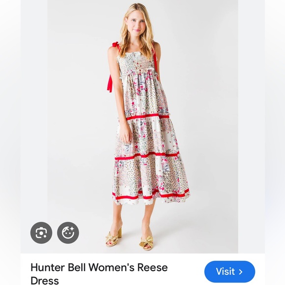 HUNTER BELL Dresses & Skirts - Hunter Bell size M Medium Reese Dress patchwork sleeveless ruffled tiered